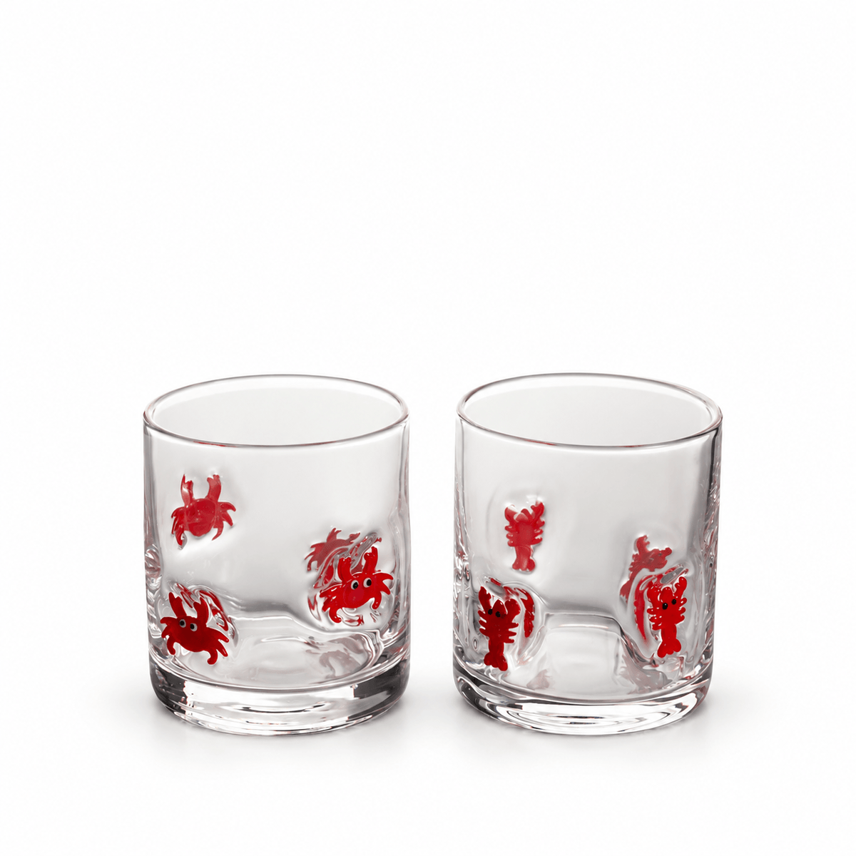 Vaso langosta - cangrejo set x2