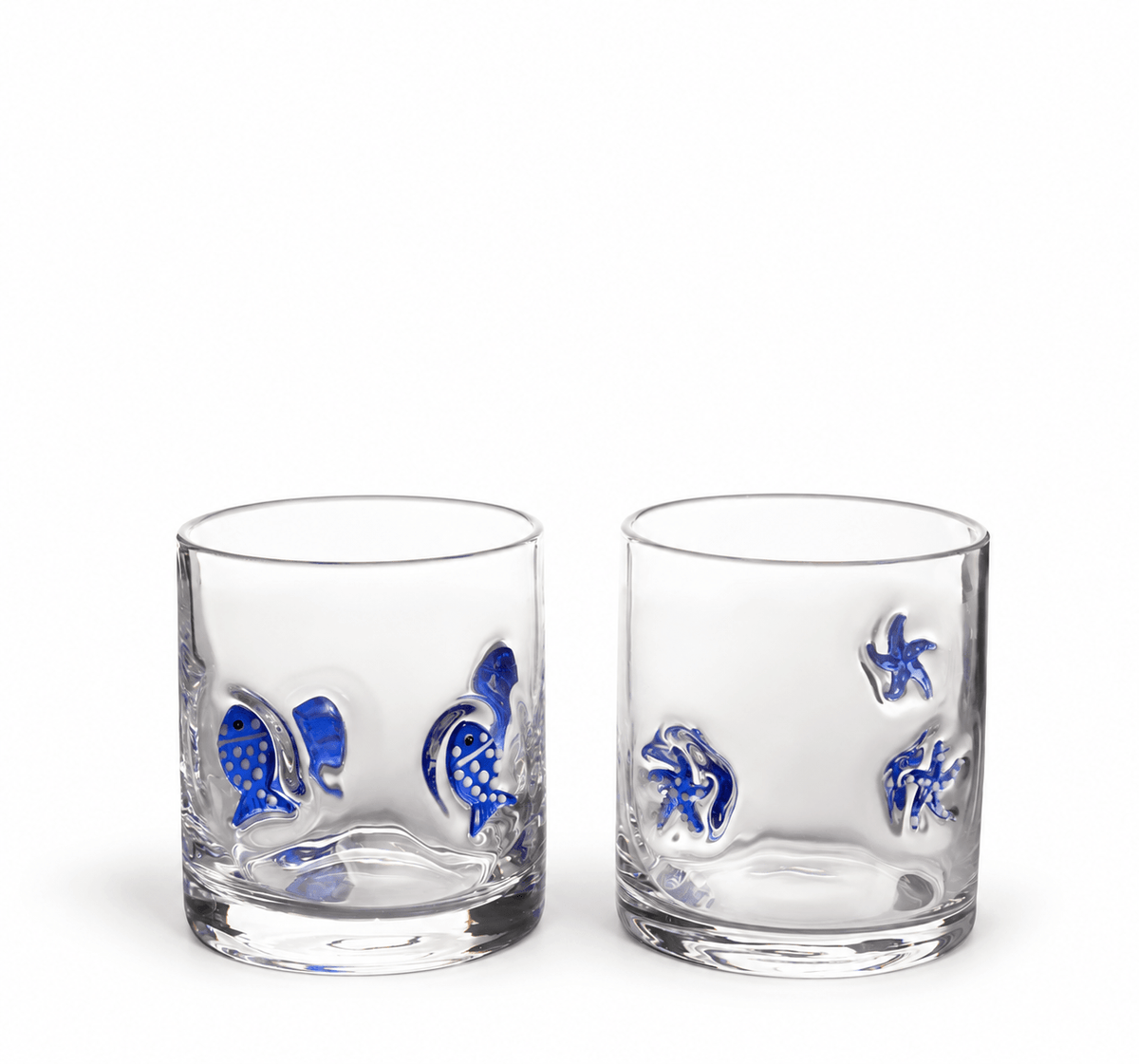 Vaso estrella - pez set x2