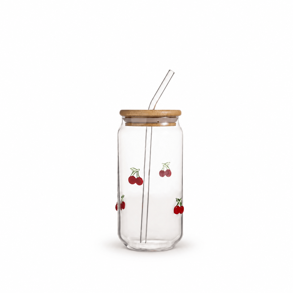 Vaso cereza con popote