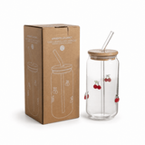 Vaso cereza con popote