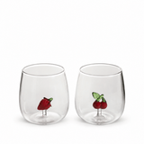 Vaso fresa - cereza 430ml set x2