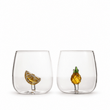 Vaso limón - piña 430ml set x2