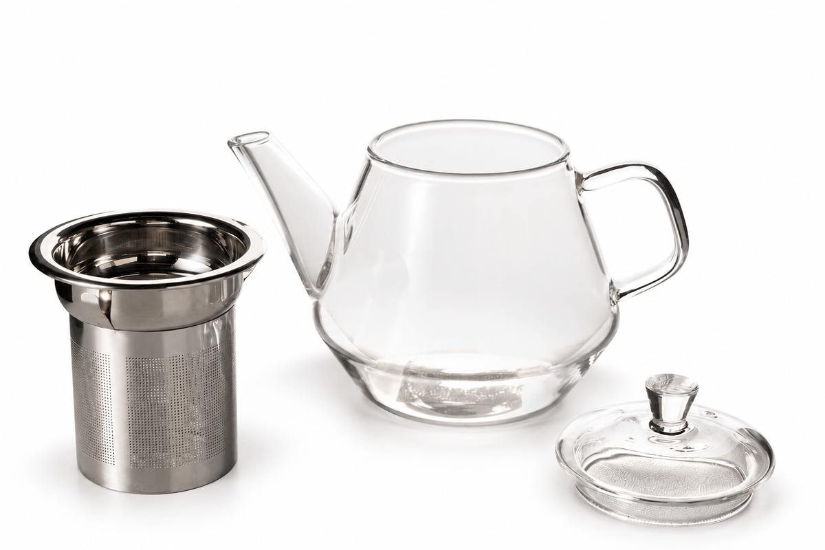 Tetera con infusor en vidrio 350ml