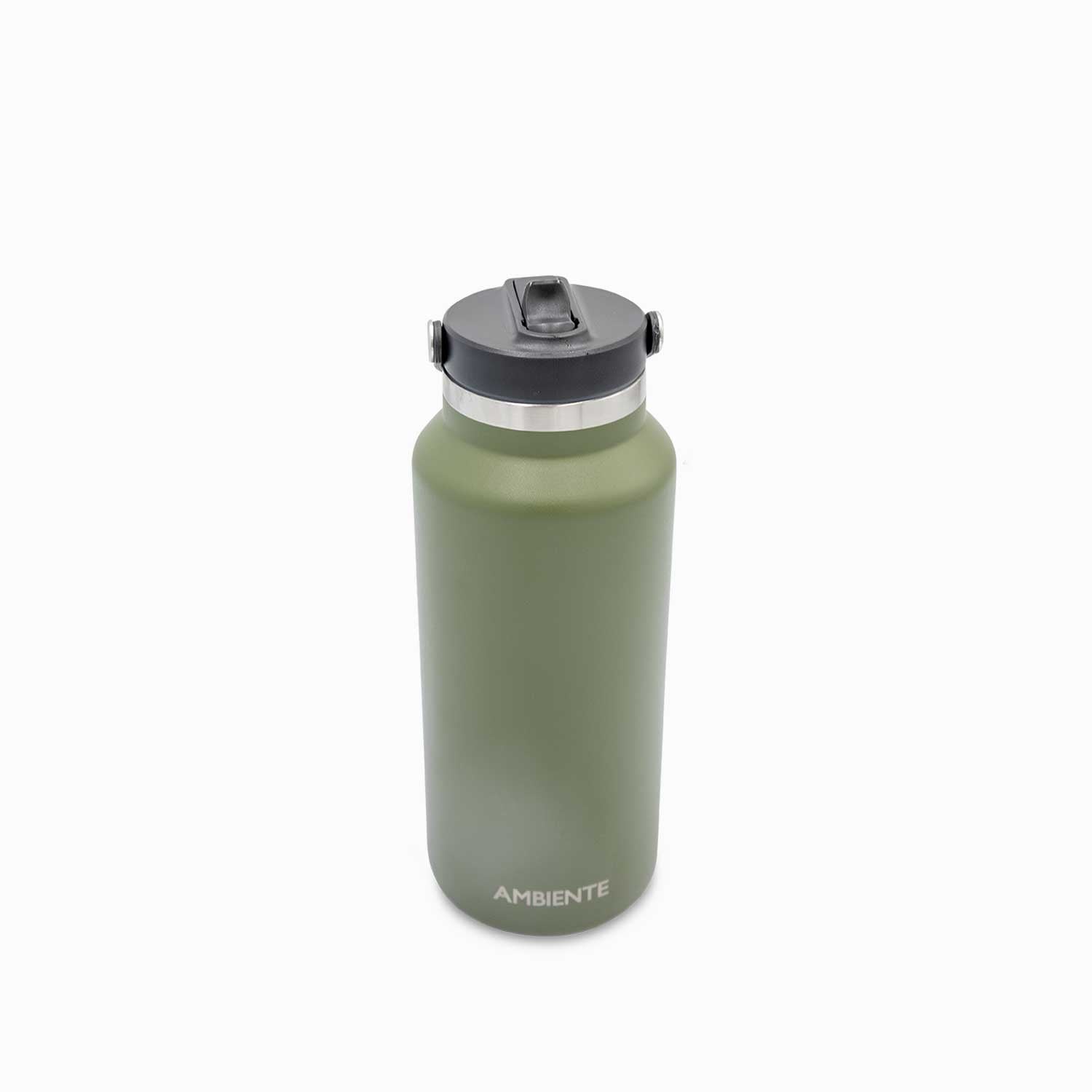 Termo doble pared verde con pitillo 1240ml