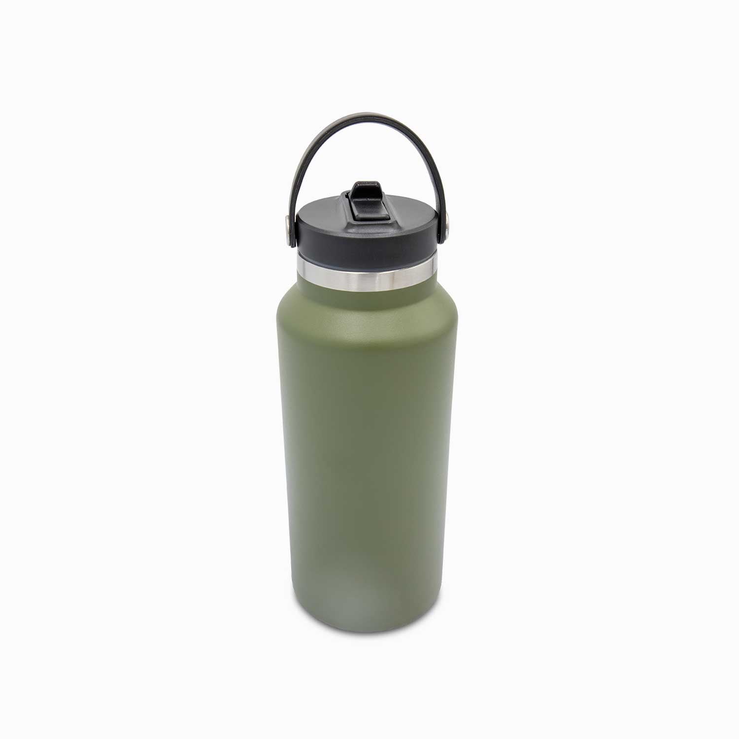 Termo doble pared verde con pitillo 1240ml
