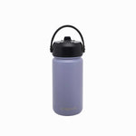 Termo doble pared morado con pitillo 350ml