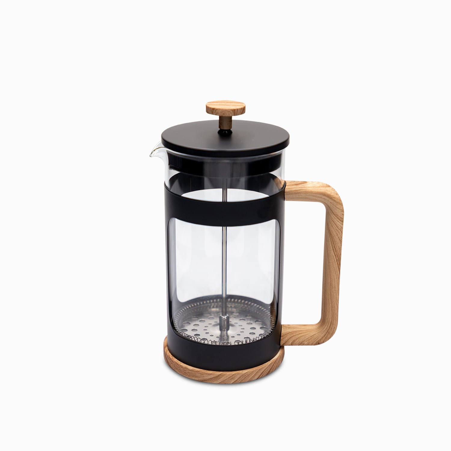 Prensa Francesa Negra Madera 1000Ml