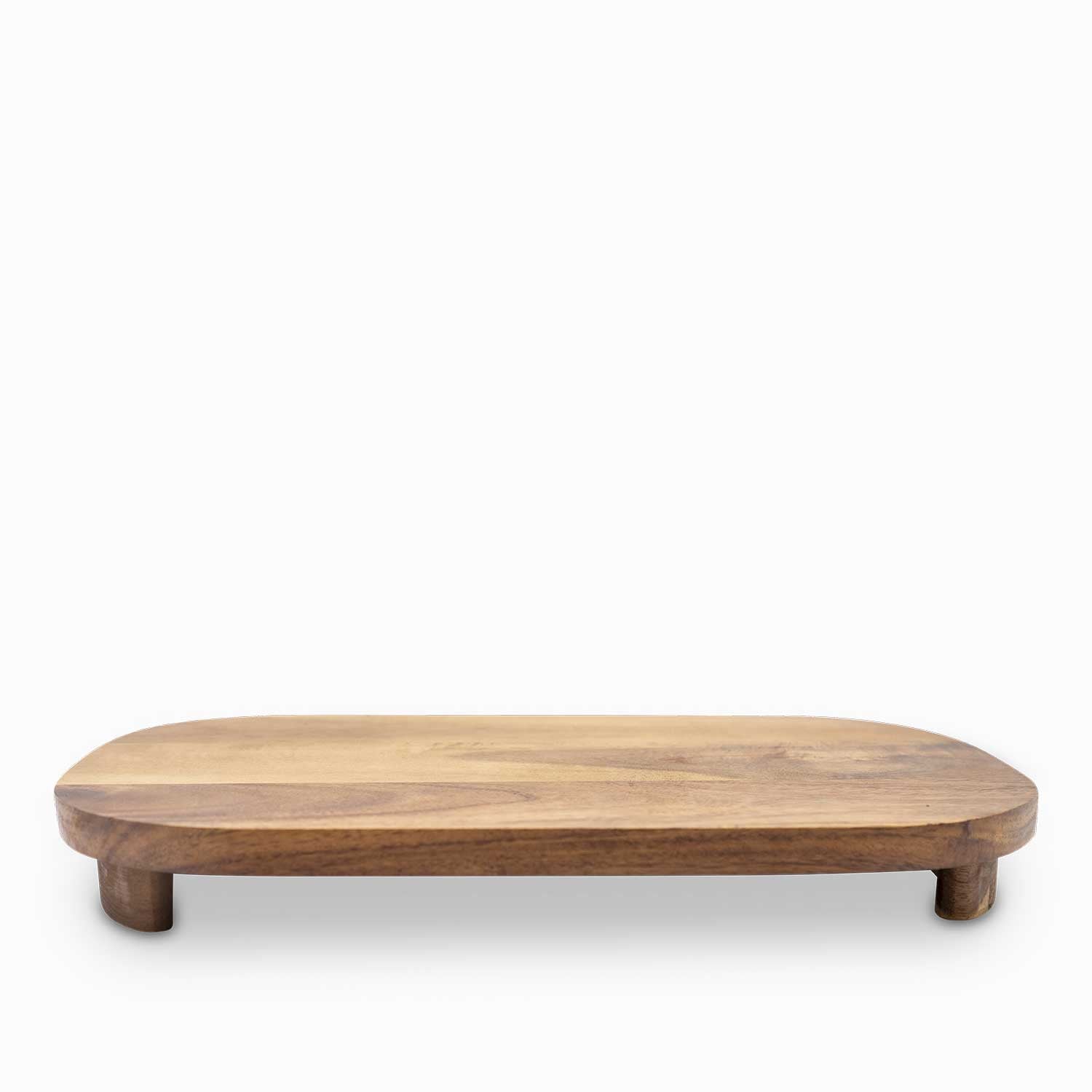 Tabla oval en acacia con patas 36cm-1-AMBIENTE GOURMET MÉXICO