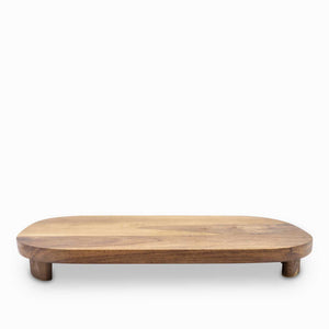 Tabla oval en acacia con patas 36cm-1-AMBIENTE GOURMET MÉXICO