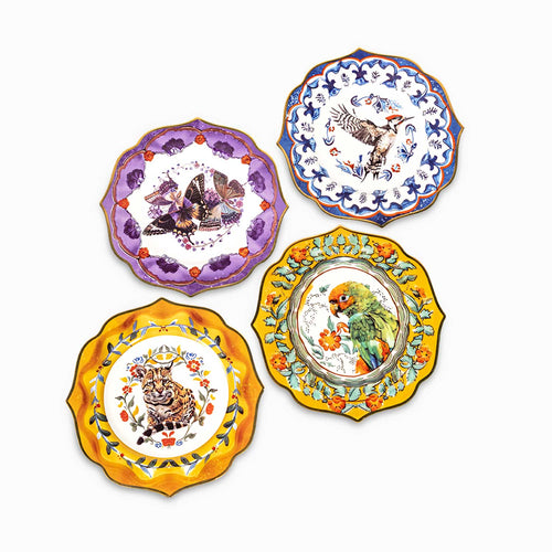 Plato tesoro jungla 28cm setx4