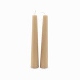 Velas Tower Beige 23Cm Set X2