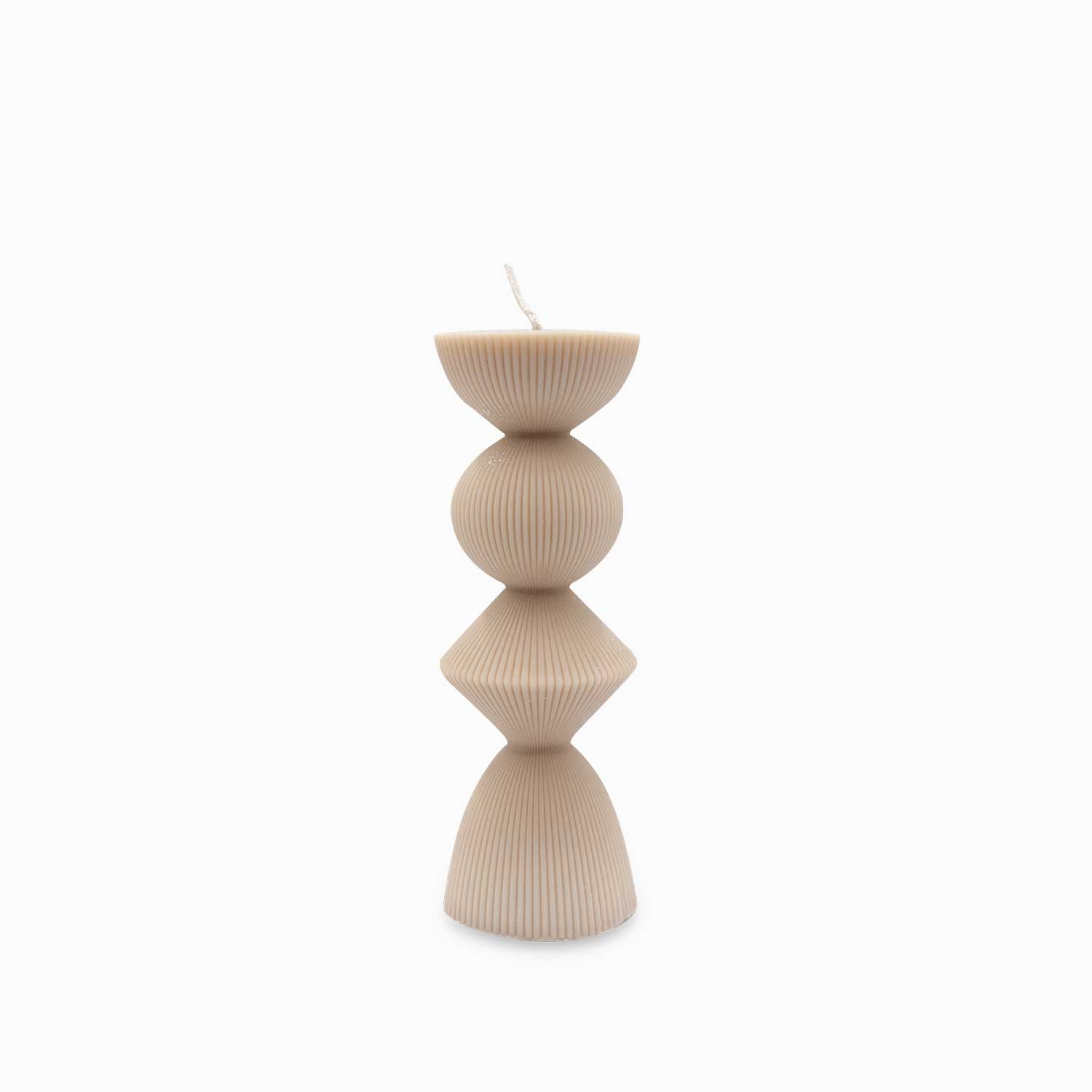 Vela Lazo beige 19cm-1-AMBIENTE GOURMET MÉXICO