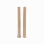 Velas Acanalada Beige 27Cm Set X2