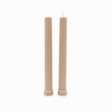 Velas Acanalada Beige 27Cm Set X2