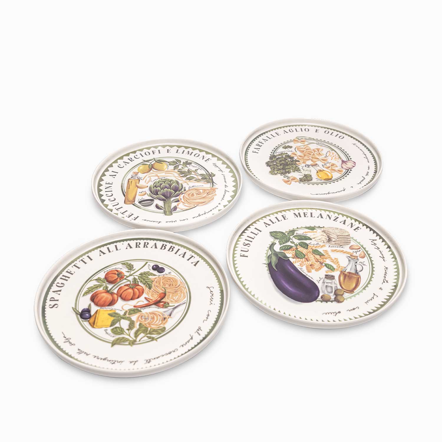 Plato Trattoria 27cm set x4-4-AMBIENTE GOURMET MÉXICO