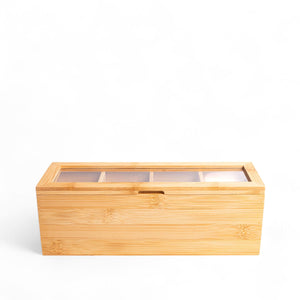 Caja para el té en bambú 26cm-5-AMBIENTE GOURMET MÉXICO