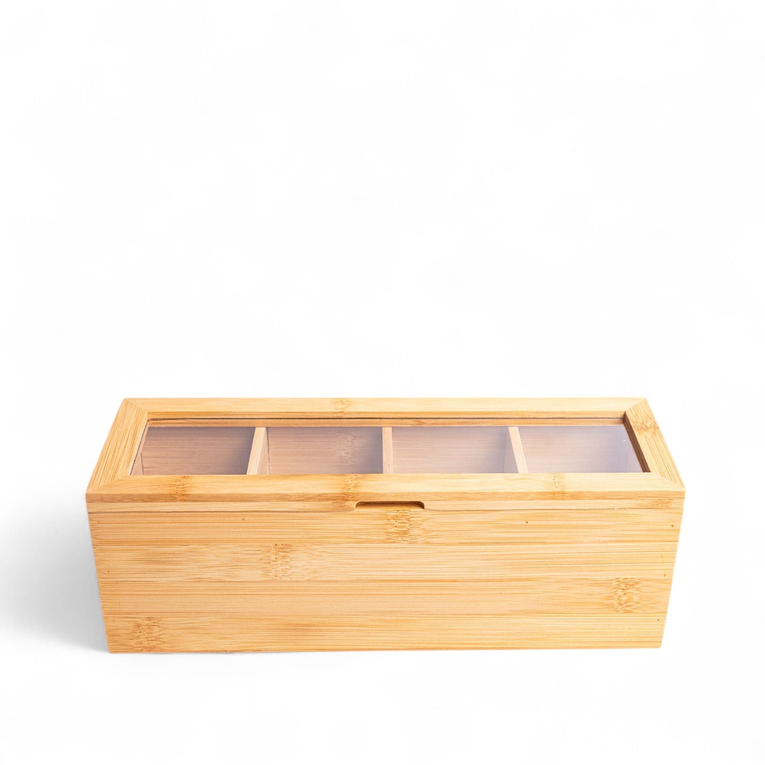 Caja para el té en bambú 26cm-1-AMBIENTE GOURMET MÉXICO