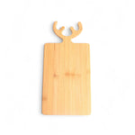 Tabla rectangular cachos reno en bambú 40x20cm-4-AMBIENTE GOURMET MÉXICO