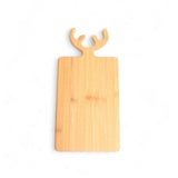Tabla rectangular cachos reno en bambú 40x20cm-4-AMBIENTE GOURMET MÉXICO