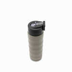 Termo doble pared con pitillo gris