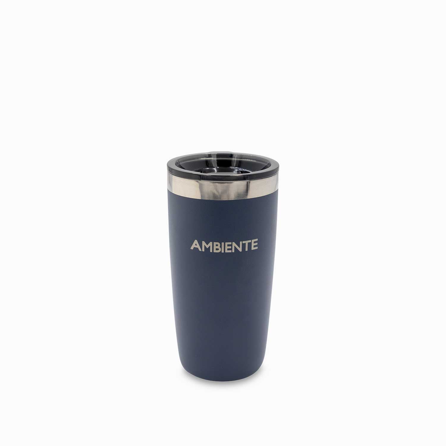Vaso doble pared acero azul oscuro 320ml