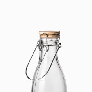Botella Tapa Madera 1000Ml