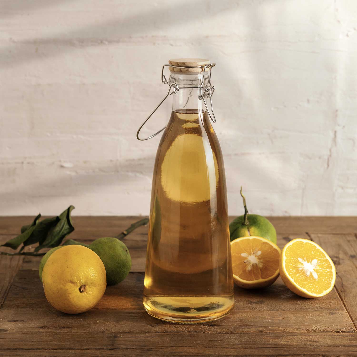 Botella Tapa Madera 1000Ml