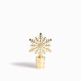Tapa para botella vino snowflake dorado