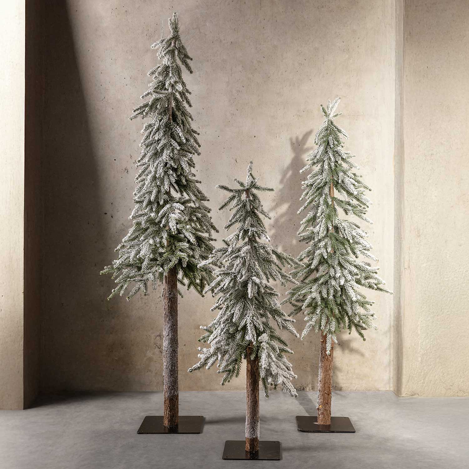 Pino nieve base metal 93cm-2-AMBIENTE GOURMET MÉXICO