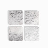 Portavasos cuadrado mármol set x4