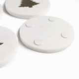 Portavasos árbol navidad mármol set x4