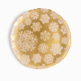 Plato base snowflake dorado 34cm