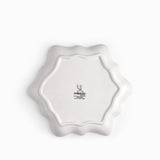 Plato snowflake blanco 24cm