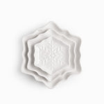 Plato snowflake blanco 24cm