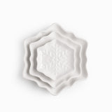 Plato snowflake blanco 24cm