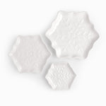 Plato snowflake blanco 24cm