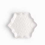 Plato snowflake blanco 24cm