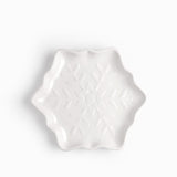 Plato snowflake blanco 24cm