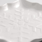 Plato snowflake blanco 24cm