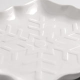 Plato snowflake blanco 24cm