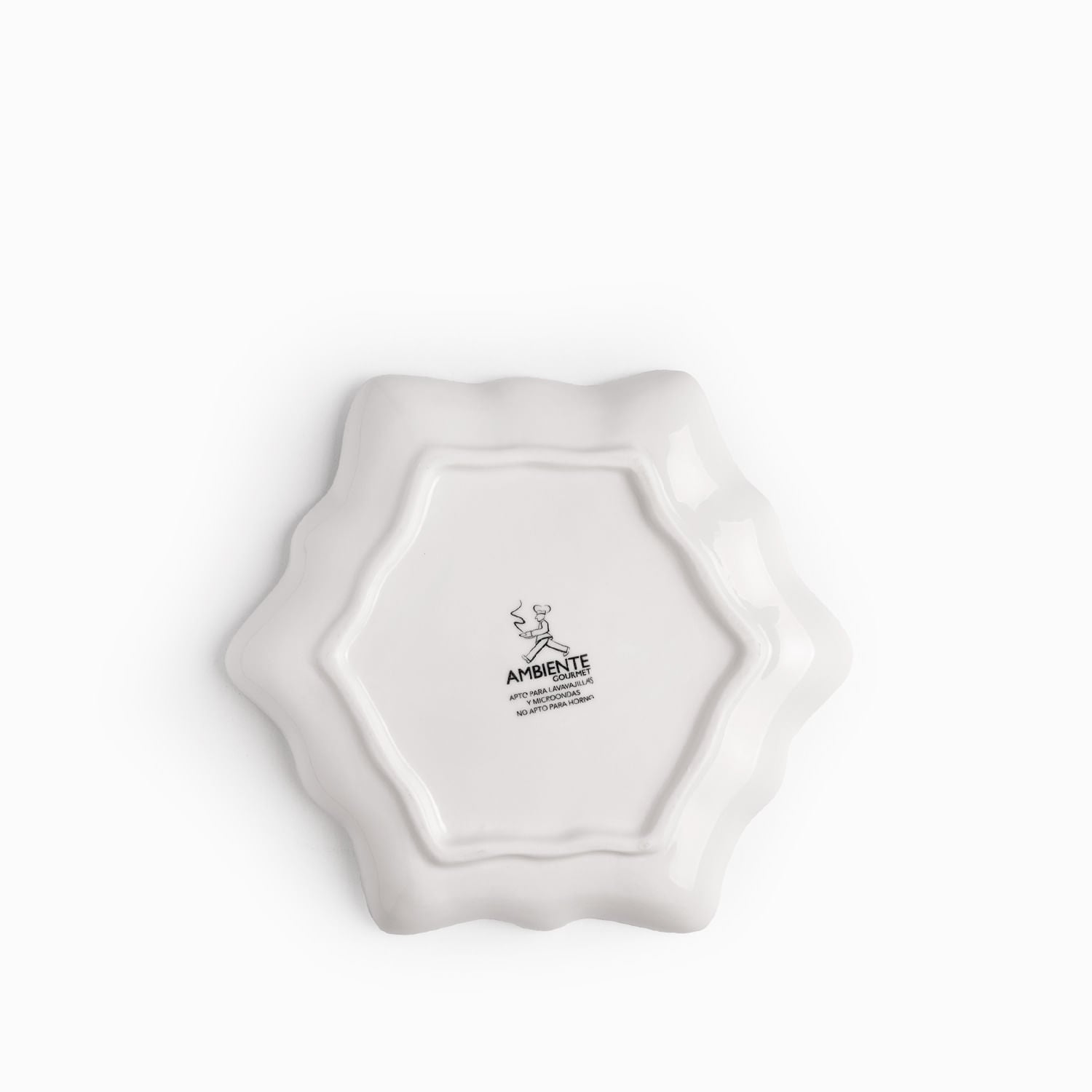 Plato snowflake blanco 19cm