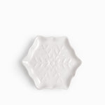 Plato snowflake blanco 19cm