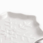 Plato snowflake blanco 19cm