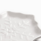 Plato snowflake blanco 19cm