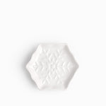 Plato snowflake blanco 14cm