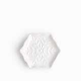 Plato snowflake blanco 14cm
