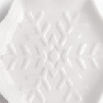 Plato snowflake blanco 14cm
