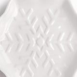 Plato snowflake blanco 14cm