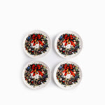 Portavasos Noche Buena snow set x4