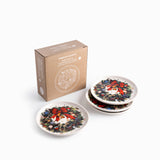 Portavasos Noche Buena snow set x4